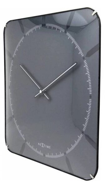 Designové nástěnné hodiny 3173 Nextime Michael Dome Grey 35cm