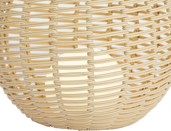 Venkovní stolní lampa Taupe 30 cm vč. LED dobíjecí s USB-C IP44 - Oli