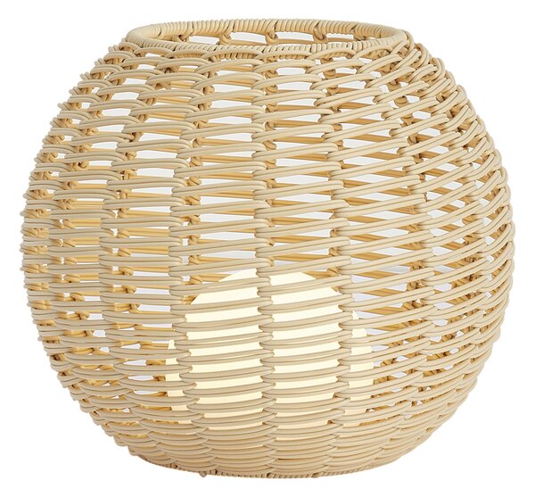 Venkovní stolní lampa Taupe 30 cm vč. LED dobíjecí s USB-C IP44 - Oli