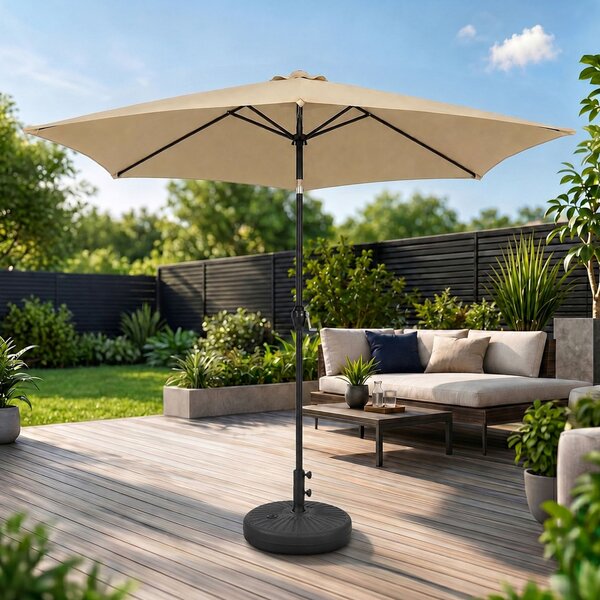 Ak furniture Podstavec pod slunečník UB51 černý