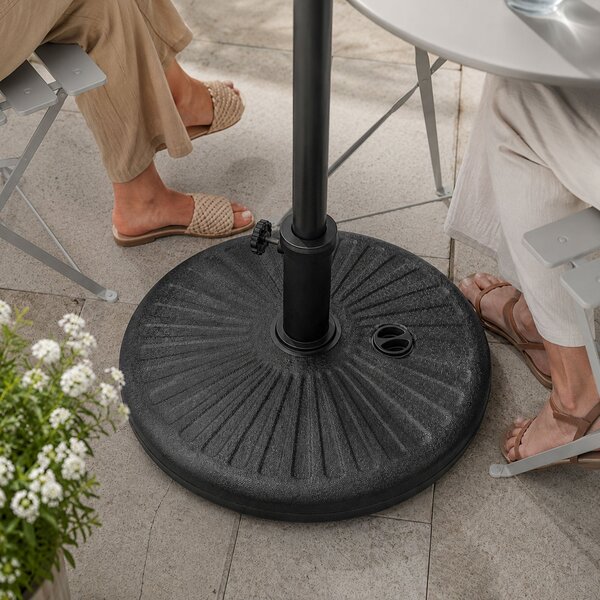 Ak furniture Podstavec pod slunečník UB55 černý