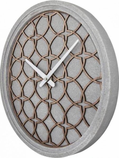 Designové nástěnné hodiny 3212br Nextime Concrete Love 39cm