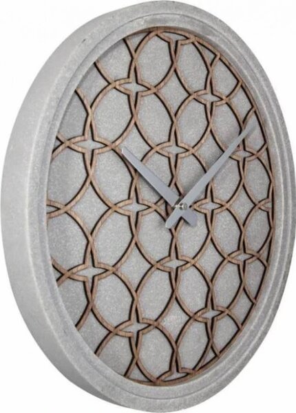Designové nástěnné hodiny 3212br Nextime Concrete Love 39cm