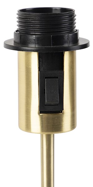 Stolní lampa zlatá nastavitelná s odstínem světle hnědá 35 cm - Parte