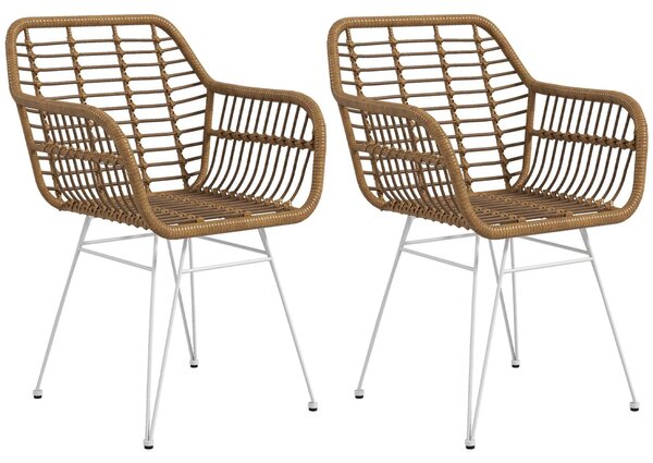Jídelní židle - Kuchyňská židle - Stolová židle - Židle s područkami - Bohémský design - Sedák z pryskyřice