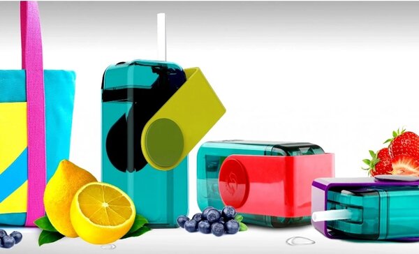 ASOBU univerzální dětský Drink Box zelený 300ml