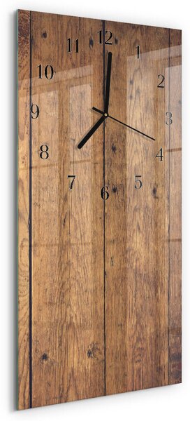 Skleněné hodiny vertikální Dřevo zsppc-30x60-00173943