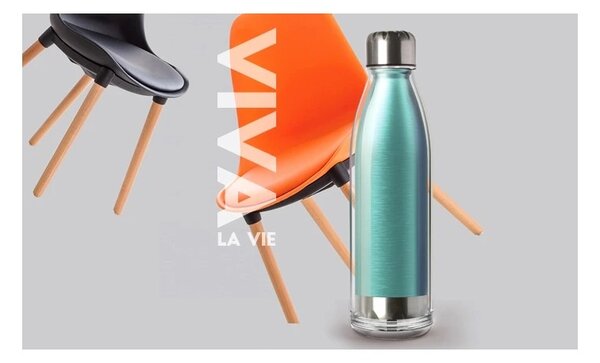 ASOBU trendy termoska Viva La Vie tyrkysová 525ml