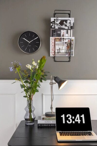 Present Time Univerzální nástěnný lakovaný kovový stojan CR120BK