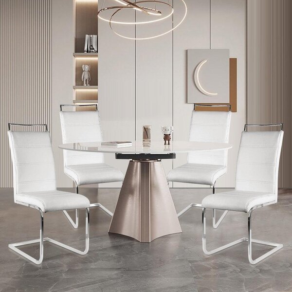Jídelní židle - Židle - Židle s opěradlem ve tvaru sedáku - Židle k jídelnímu stolu - Židle do jídelny - Ergonomický design - Odolný plast