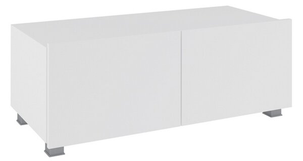 TV stolek BRINICA 100, 100x37x43, bílá/bílý lesk