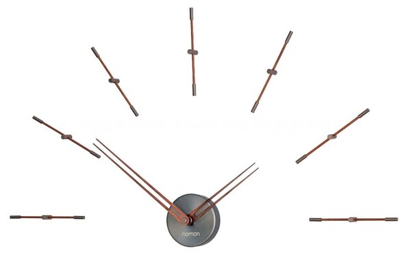 Designové nástěnné hodiny Nomon Merlin Graphite Small 70cm