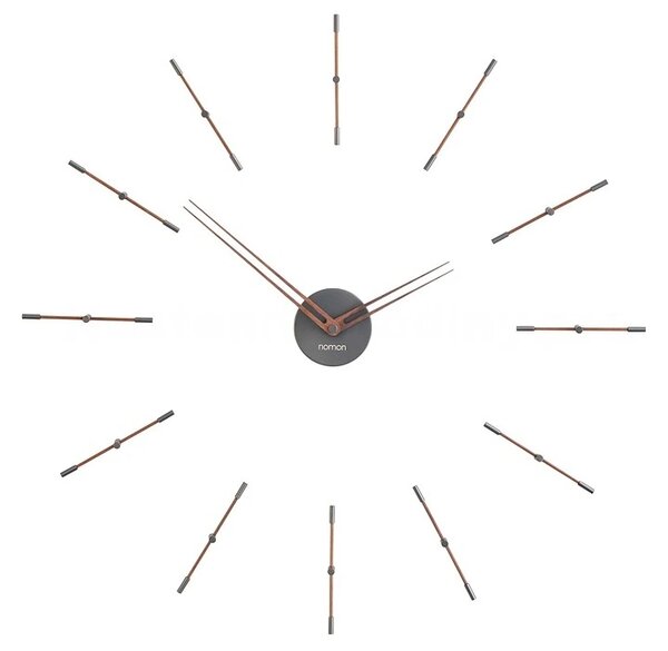 Designové nástěnné hodiny Nomon Merlin Graphite Small 70cm