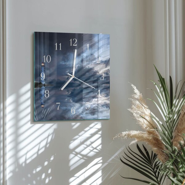 Skleněné hodiny Maják zskb-30x30-00084598