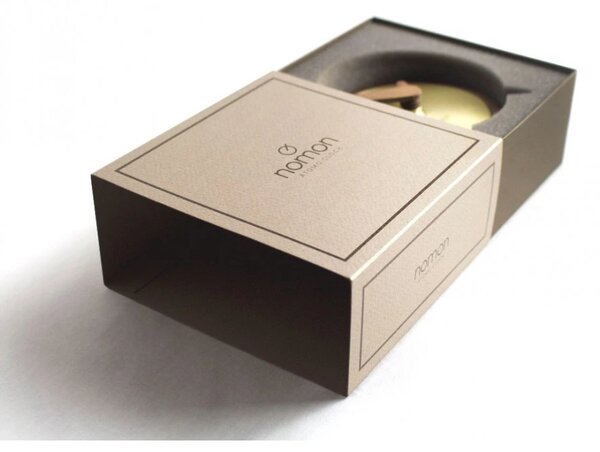 Designové nástěnné hodiny Nomon Atomo Gold 10cm