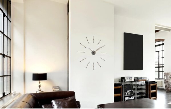 Designové nástěnné hodiny Nomon Merlin Graphite Small 70cm