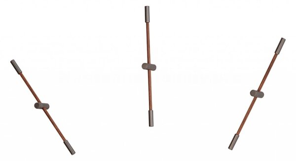 Designové nástěnné hodiny Nomon Merlin Graphite Small 70cm