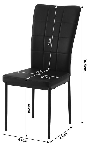 Jídelní židle - Sada moderních jídelních židlí - Jídelní židle - Zahradní židle - Čalouněné židle s vysokým opěradlem