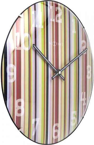 Designové nástěnné hodiny 3168 Nextime Smithy Dome 35cm
