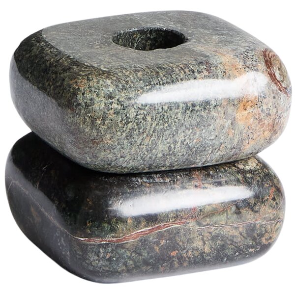 Kave Home Zelený mramorový svícen Liren 8 cm