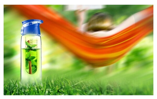 ASOBU designová fresh láhev s infuserem Flavour It fialová 600ml
