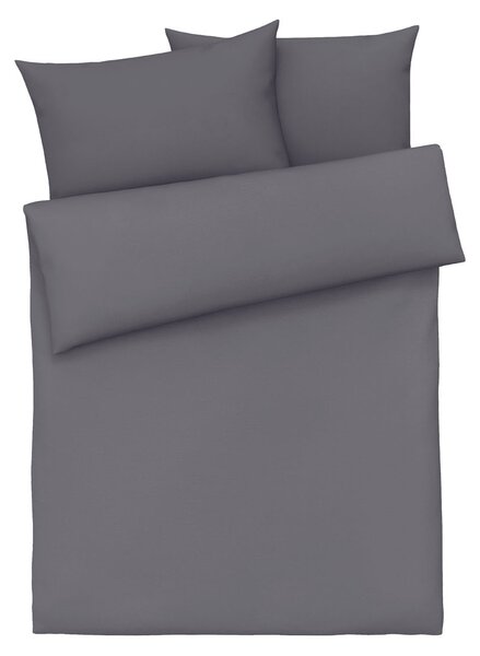 Livarno Home Saténové ložní povlečení BIO, 200 x 220 cm, 70 x 90 cm (šedá) (100331661002)