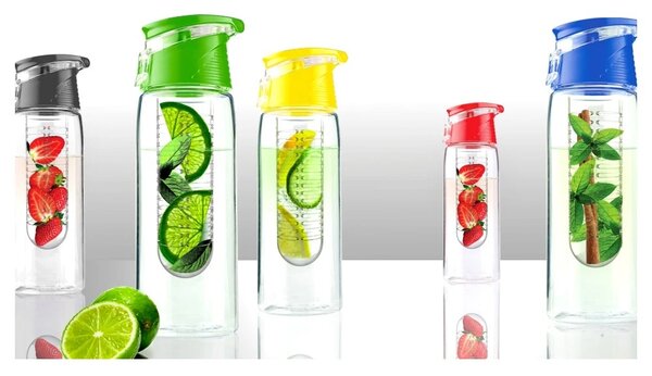 ASOBU designová fresh láhev s infuserem Flavour It fialová 600ml