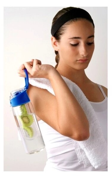 ASOBU designová fresh láhev s infuserem Flavour It fialová 600ml