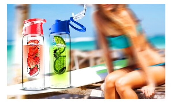 ASOBU designová fresh láhev s infuserem Flavour It fialová 600ml