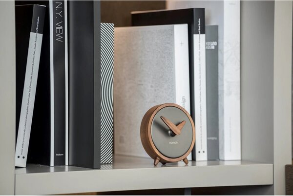 Designové stolní hodiny Nomon Atomo Graphite 10cm