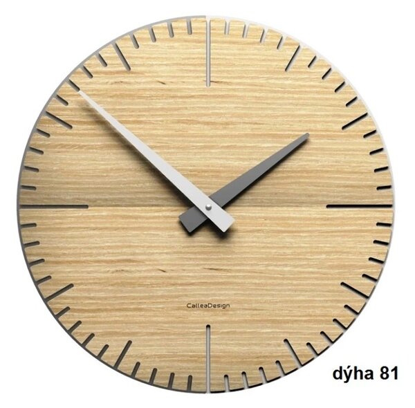 Designové hodiny 10-025 natur CalleaDesign Exacto 36cm (více variant dýhy) Dýha wenge - 89