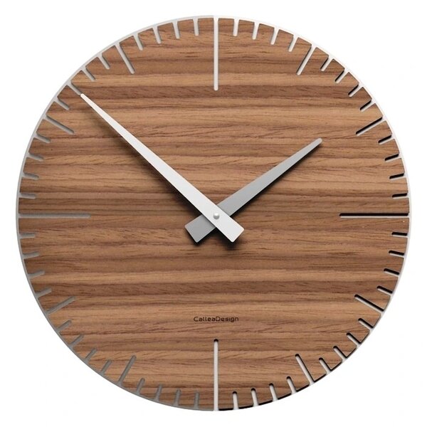 Designové hodiny 10-025 natur CalleaDesign Exacto 36cm (více variant dýhy) Dýha wenge - 89