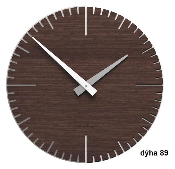 Designové hodiny 10-025 natur CalleaDesign Exacto 36cm (více variant dýhy) Dýha wenge - 89