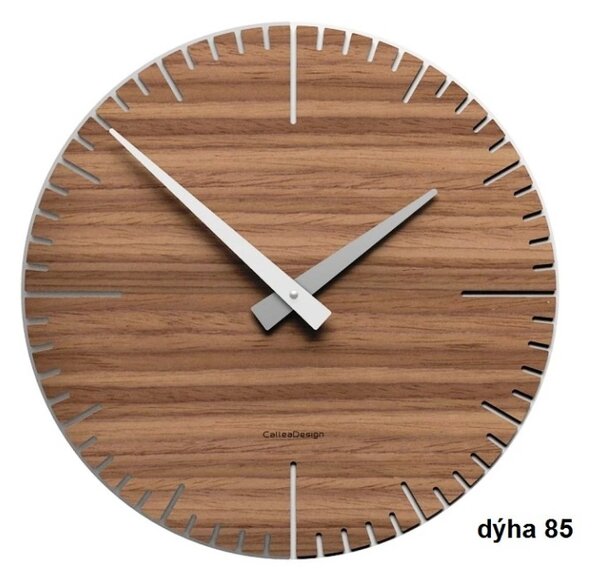 Designové hodiny 10-025 natur CalleaDesign Exacto 36cm (více variant dýhy) Dýha wenge - 89