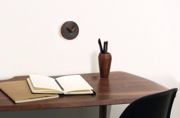 Designové nástěnné hodiny Nomon Atomo Graphite 10cm