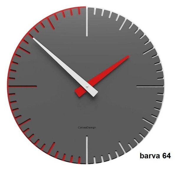 Designové hodiny 10-025 CalleaDesign Exacto 36cm (více barevných variant) Barva grafitová (tmavě šedá)-3 - RAL9007