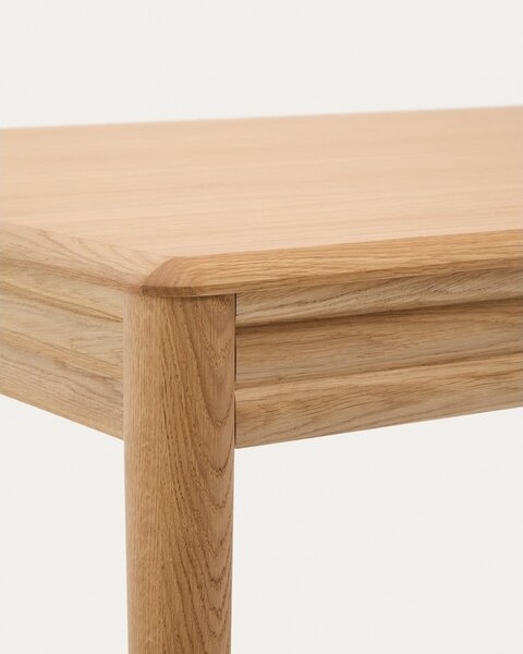 Rozkládací jídelní stůl s přídavnou deskou v dekoru dubu 90x200 cm Lenon – Kave Home