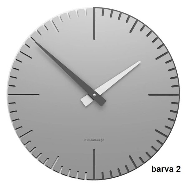 Designové hodiny 10-025 CalleaDesign Exacto 36cm (více barevných variant) Barva grafitová (tmavě šedá)-3 - RAL9007