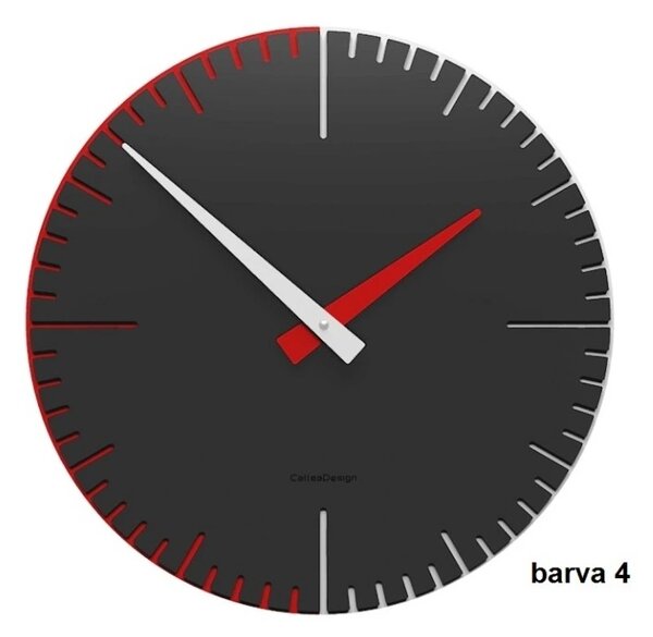 Designové hodiny 10-025 CalleaDesign Exacto 36cm (více barevných variant) Barva grafitová (tmavě šedá)-3 - RAL9007