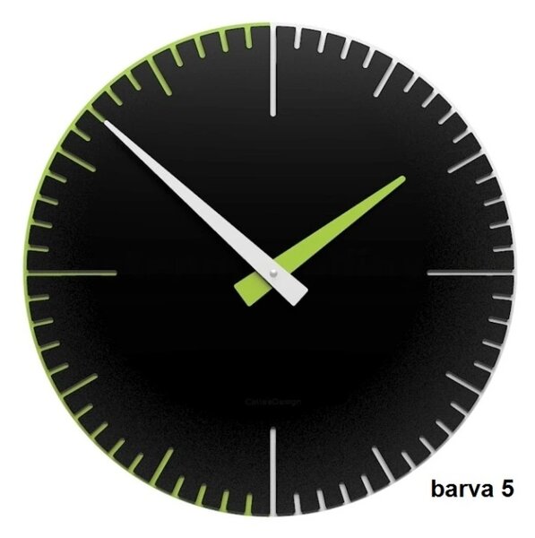 Designové hodiny 10-025 CalleaDesign Exacto 36cm (více barevných variant) Barva grafitová (tmavě šedá)-3 - RAL9007