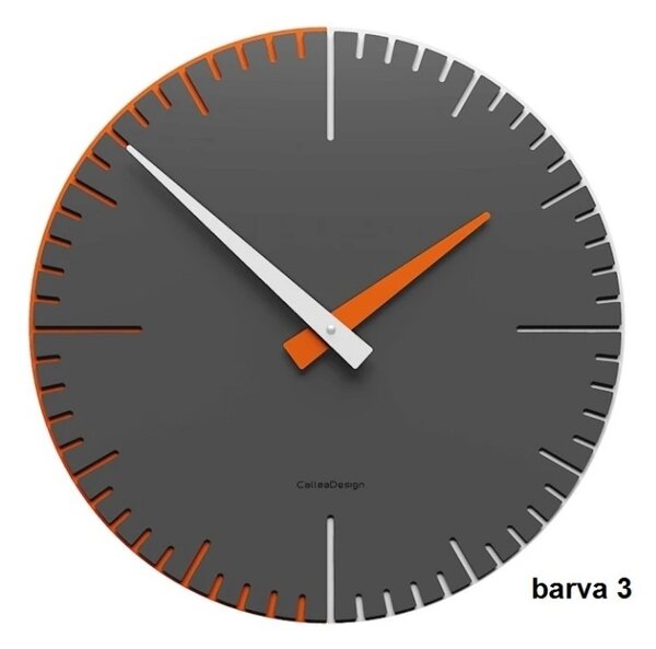 Designové hodiny 10-025 CalleaDesign Exacto 36cm (více barevných variant) Barva grafitová (tmavě šedá)-3 - RAL9007