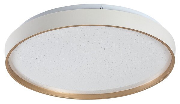 Stropní svítidlo ZERAVA bílá/zlatá, průměr 38 cm