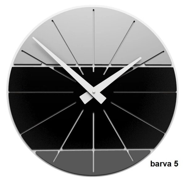 Designové hodiny 10-029 CalleaDesign Benja 35cm (více barevných variant) Barva grafitová (tmavě šedá)-3 - RAL9007