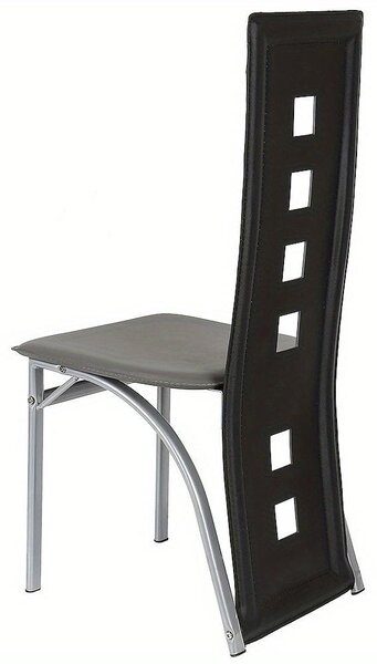 Jídelní židle - Židle - Židle do jídelny - Kuchyňské židle - Černé a šedé barvy - Ergonomický design