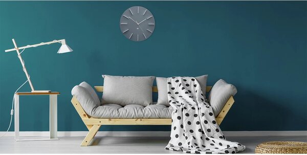 Designové nástěnné hodiny Future Time FT2010GY Round grey 40cm
