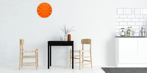 Dětské designové nástěnné hodiny Future Time FT2010OR Round orange 40cm