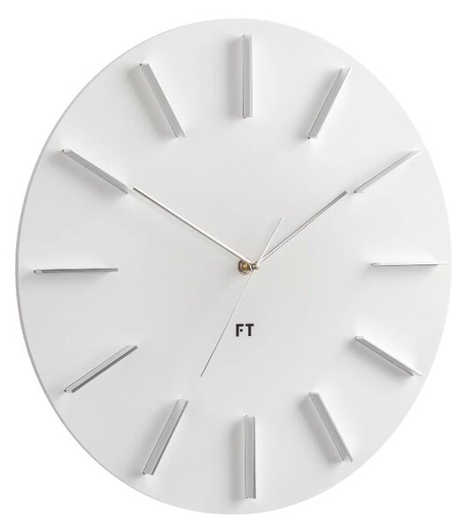 Designové nástěnné hodiny Future Time FT2010WH Round white 40cm
