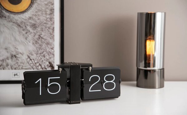 Designové překlápěcí hodiny KA5602BK Karlsson 36cm