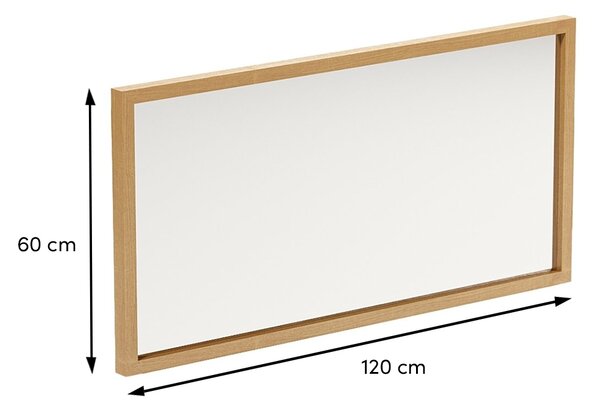 ARBYD Dřevěné nástěnné zrcadlo Thia 120 x 60 cm