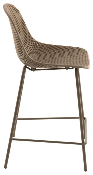 Béžová plastová barová židle Kave Home Quinby 65 cm